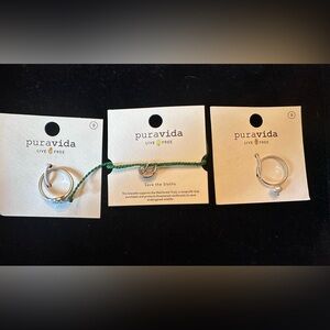 2 Pure Vida Rings and Bracelet - Perfect Gift!- Three items!!!
